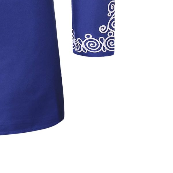 African Men's Party Suit Clothes 2 Pieces Set Dashiki Shirt and Pant Tracksuit Long Sleeve Outfit Traditional Ethnic Suit