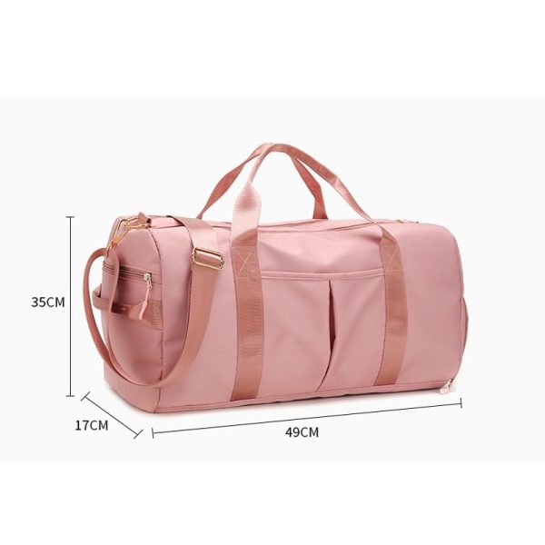 41EY747FaFL.jpg Dry and Wet Separation Women's Swimming Fitness bag Can Be Set Rod Luggage Large Capacity Leisure Yoga bag Travel bag
