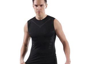 Men's Sleeveless Shirt Sport Compression Vest 4-3Pack, Quick-Drying, Fitness, Basketball, Running