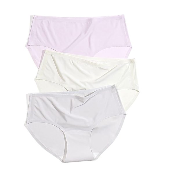 Women's Seamless Mid Waist Cotton Crotch Thin Breathable Yoga Exercise Triangle Pants