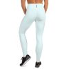 Honolulu Blue Elastic Yoga Leggings