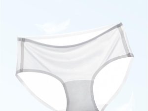 Women's Seamless Mid Waist Cotton Crotch Thin Breathable Yoga Exercise Triangle Pants