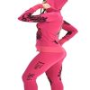 41uCf8ukoPL.jpg Women's Four Way Stretch Yoga Sets Lion Print Tiger Embroidery EMW18002