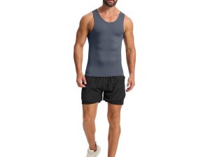 3 Pack Compression Dry Fit Tank Top Men, Shapewear Shirt Sleeveless Men Slimming Muscle Undershirt for Gym