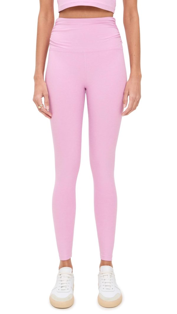 517kgcNsmDL.jpg Women's Spacedye Raise The Barre Shirred Leggings