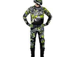 Youth Element Attack Pant Black/Hi-Viz, 5/6
