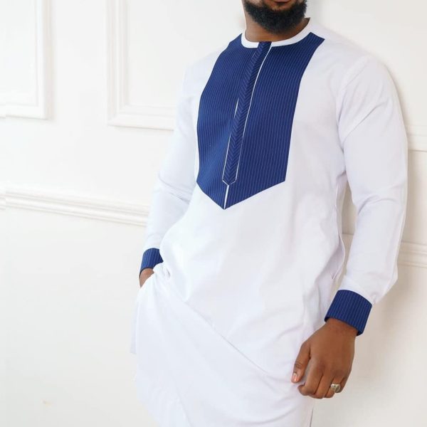 Top and Pant Outfits Clothes for Men Long Sleeve Shirts African Jacket Trouser 2 Piece Set Dashiki Tracksuit Suits Wear