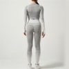 Yoga Clothing Set Female Fitness Quick Dry Two-Piece Gradient Running Sports Suit(Small)