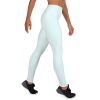 Honolulu Blue Elastic Yoga Leggings