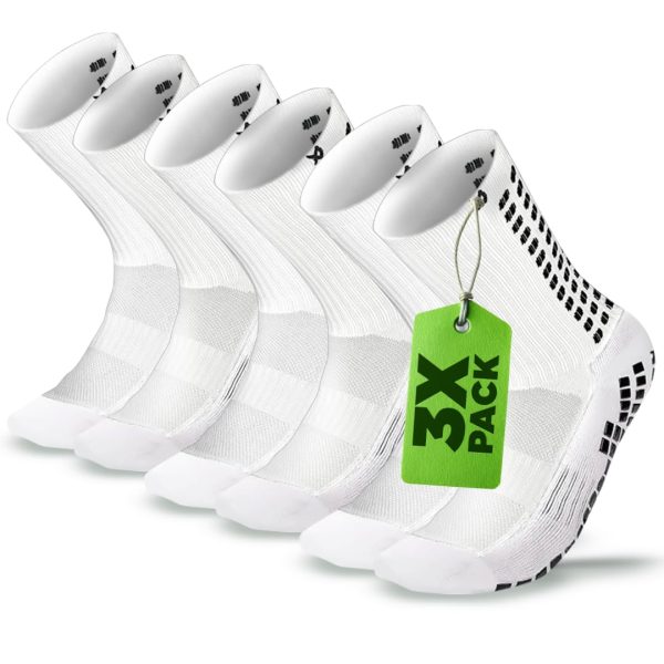 Lux Dual Grip Socks - Soccer Grip Socks for Men and Women. GripArray Performance & Comfort