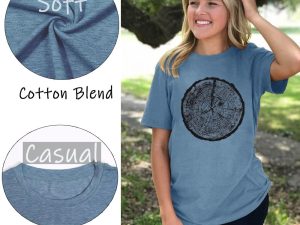 Funny Graphic Women Skinny Pine Tree Shirt Summer Hiking Camping Athletic Tees Nature Casual Comfy Clothes
