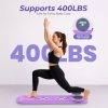 Pilates Reformer Board – 5-in-1 Foldable Pilates Machine for Home Workout, Portable Fitness Board with Resistance Bands, Full