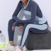WomenTennis Suit Long Sleeve Tights Lycra Fitness Sportswear Set Ladies Tennis Shirt + Pants Tennis Set