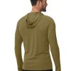 61IwfT6j0L.jpg Men's UPF 50+ Sun Protection Lightweight Hoodie Shirts Long Sleeve Fishing Shirts SPF UV Hiking Swim