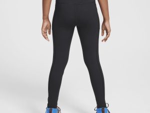 Girls' Dri-fit One Tights Pockets (Little Big Kid)
