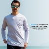 61K88XXEDEL.jpg UPF 50 Fishing Shirts for Men, Long Sleeve Fishing Hiking Shirt, Breathable Moisture Wicking, Sun Shirts for Men