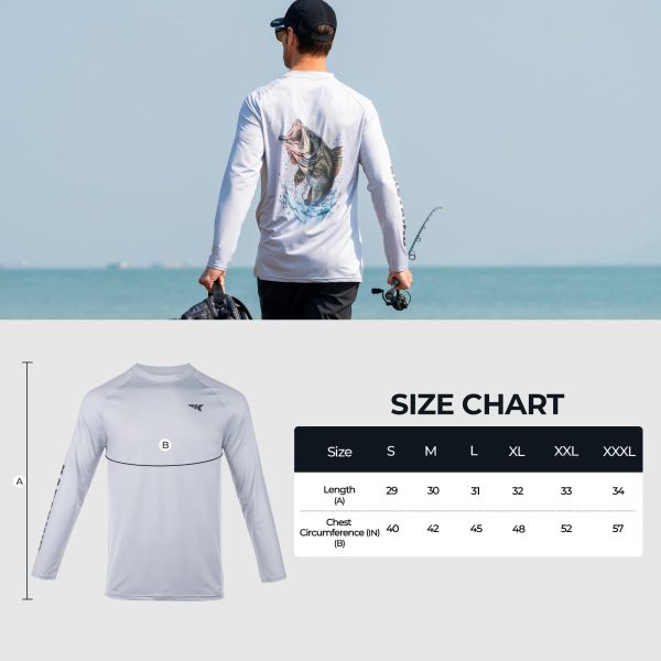 61MFsaQXk5L.jpg UPF 50 Fishing Shirts for Men, Long Sleeve Fishing Hiking Shirt, Breathable Moisture Wicking, Sun Shirts for Men
