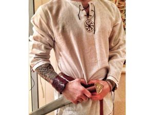 Men's Fashion Cotton Linen Shirt Long Sleeve Solid Color Ethnic Beach Yoga Top