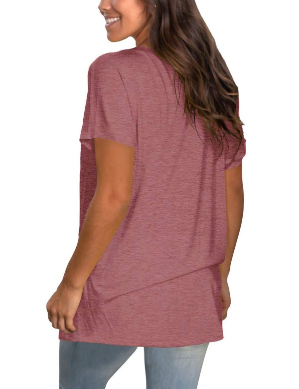 61R5Xp2C0EL.jpg Womens Loose Fit Tshirts Short Sleeve Summer Tops Casual Workout Yoga Tunic T Shirts Tops