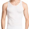 61U9ymfvWPL.jpg Men's Silk Tank Tops Sleeveless Pure Silk Undershirt Super Absorbent and Breathable Classic A Shirts