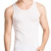 61VhnA4cjlL.jpg Men's Silk Tank Tops Sleeveless Pure Silk Undershirt Super Absorbent and Breathable Classic A Shirts