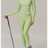 2pcs Long Sleeve Sports Suit Women Gym Shirts Set Women Workout Suit Quick-Dry Yoga Clothes Casual Activewear Female
