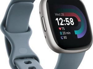 Versa 4 Fitness Smartwatch with Daily Readiness, GPS, 24/7 Heart Rate, 40+ Exercise Modes, Fit Bit Smart Watch for Men and
