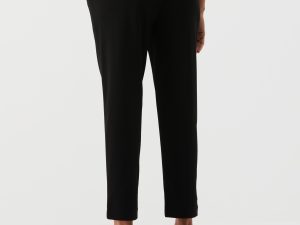 Women's 25.5" Petite Easy Pull-on Pants with Stretch Crepe Fabric, Straight Leg Classic Fit, Cropped Work Slacks