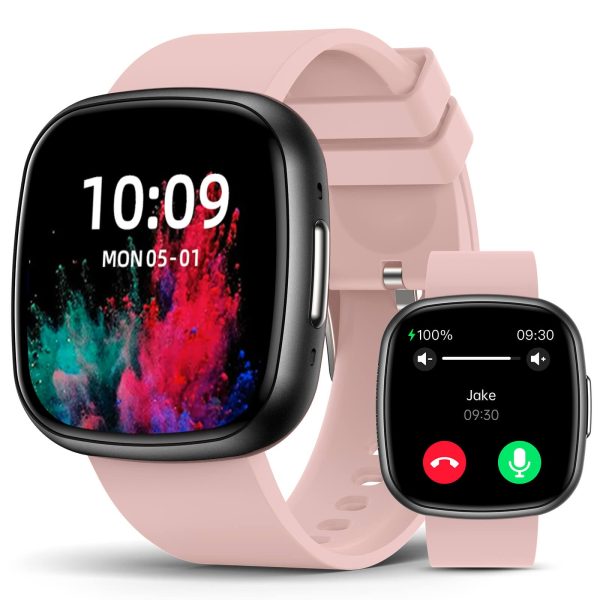Smart Watches for Men Women with Bluetooth Call 1.72" HD Touch Screen Fitness Watch with Heart Rate/Sleep Monitor,100+ Sports