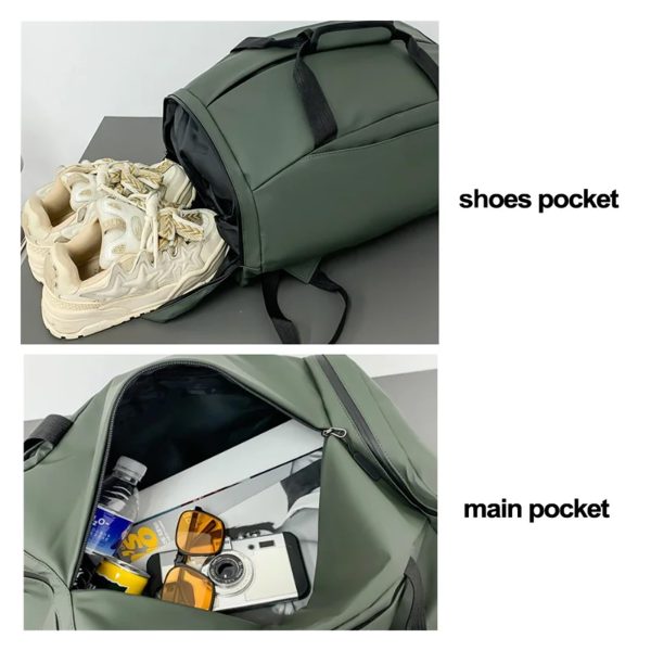 35L Gym Bag Yoga Fitness Duffel Backpack for Men Women Sport Bags with Shoes Pack Outdoor Camping Rucksack Travel Luggage