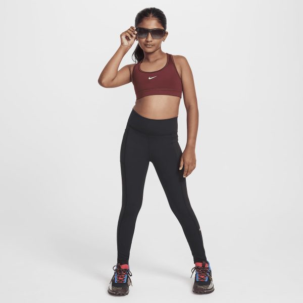 61sBI4raW5L.jpg Girls' Dri-fit One Tights Pockets (Little Big Kid)