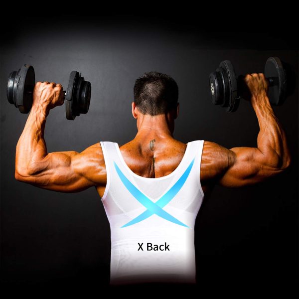61x6gUWBCTL.jpg Mens Slimming Body Shaper Vest Chest Compression Shirt Abs Abdomen Slim Tank Top Undershirt