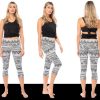 Womens' Capri Length Skinny Pant Leggings | Ultra Soft Active Stretch Pants | Multi Packs & Colors