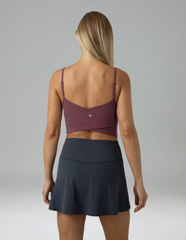 711gUNSU18L.jpg Women's Dreamlux Crop Tank Tops with Built in Bra Adjustable Spaghetti Strap Workout Yoga Camisole