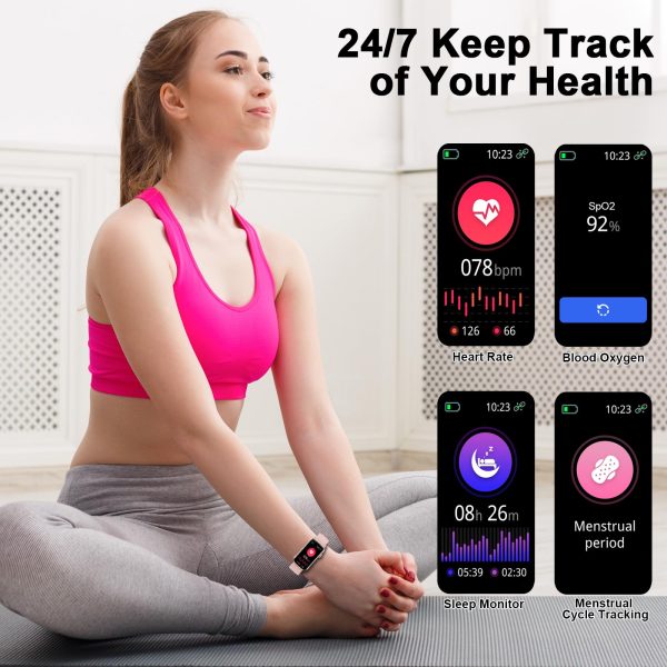 714lQdCIBdL.jpg Smart Watch, Smartwatch for Men Women with 24 Sport Modes, IP68 Waterproof Fitness Tracker with 24/7 Heart Rate/Sleep/SpO2
