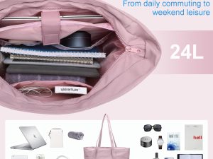 Tote Bag for Women, Travel Essentials Large Tote Bag with Zipper, Top Handle Handbag for Travel, Work