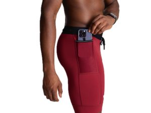 Sprint Half Tight Compression Shorts with Phone Pocket for Men
