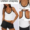 71A27N6IA1L.jpg Womens Tank Tops Summer V Neck Workout Racerback Yoga Gym Tank Tops