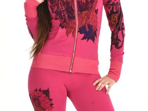 Women's Four Way Stretch Yoga Sets Lion Print Tiger Embroidery EMW18002