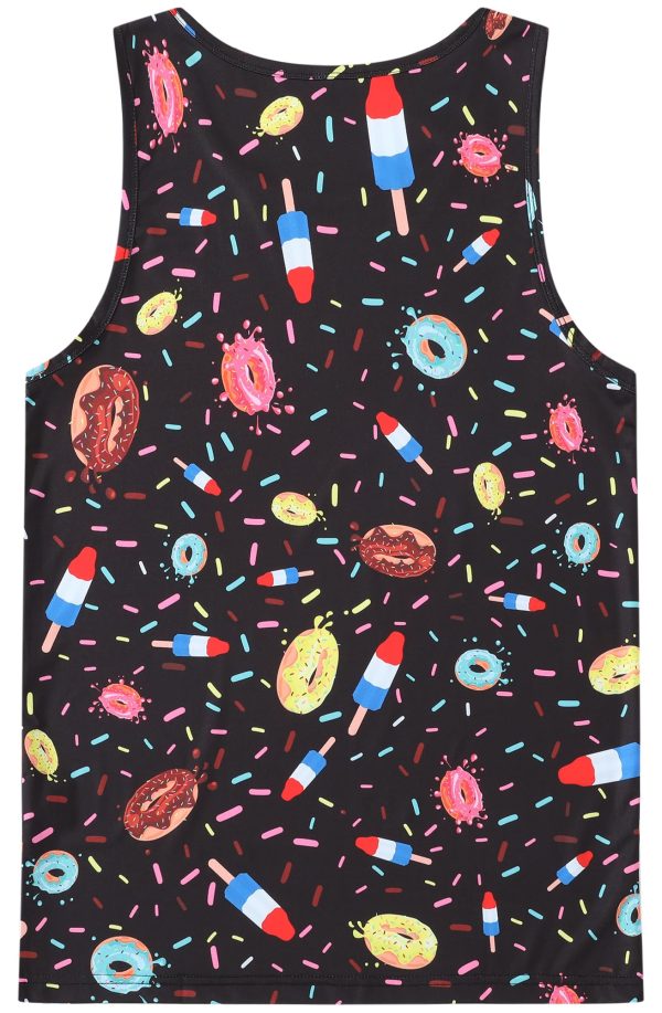 71CYzfbsA5L.jpg Men's Funny Tank Top Summer Beach Casual Fashion Print Tank Tops for Men Cool Gym Workout Athletic Sleeveless Shirts