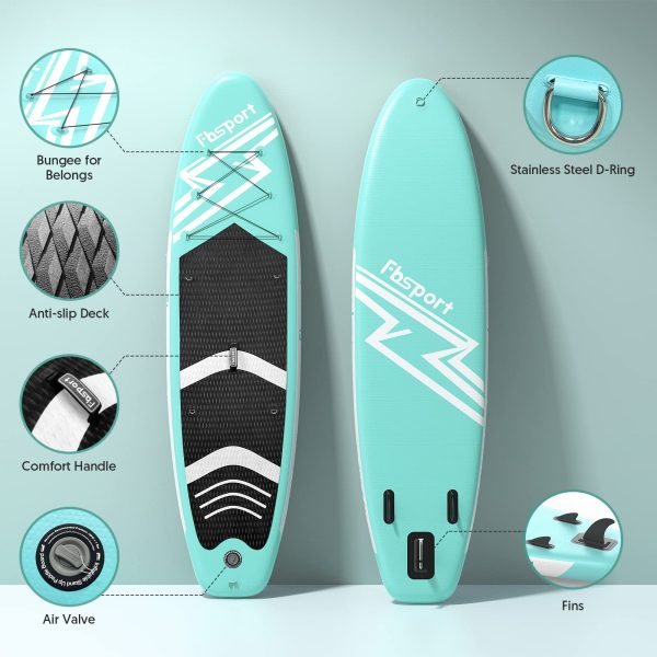 11' Premium Stand Up Paddle Board, Yoga Board with Durable SUP Accessories & Carry Bag | Wide Stance, Surf Control, Non-Slip