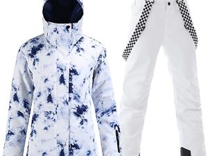 Ski jacket Snowboard Jacket Womens High Windproof Colorful Snow Jacket Pants Set