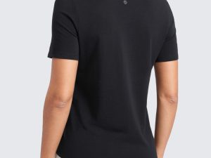 Womens Pima Cotton V Neck T-Shirt Short Sleeve Casual Workout Shirts Soft Summer Basic Tee Tops