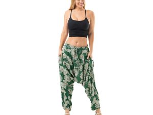 71KKMBUR-uL.jpg Harem Boho Cotton Summer Pants for Women, Loose Lightweight Pants for Women with Pockets, Womens Casual Beach and Yoga Pants