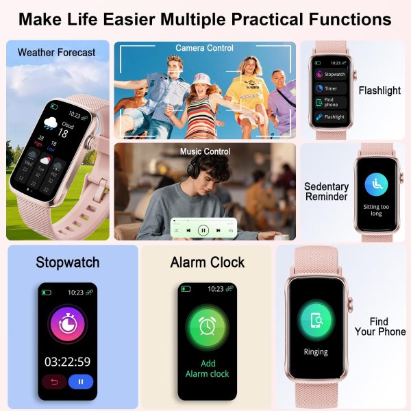 71KoJpmgmIL.jpg Smart Watch, Smartwatch for Men Women with 24 Sport Modes, IP68 Waterproof Fitness Tracker with 24/7 Heart Rate/Sleep/SpO2
