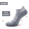 3/6 Pack Men's Women's Merino Wool Ankle Running Sport Soft Thick Cushion Athletic Socks for Walking Light Hiking
