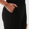 Women's 25.5" Petite Easy Pull-on Pants with Stretch Crepe Fabric, Straight Leg Classic Fit, Cropped Work Slacks