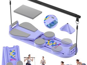 Professional Pilates Reformer Board - Foldable Home and Studio Pilates Equipment for Full Body Workout, Unisex | Portable Gym