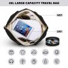 71OZR3kO8nL.jpg Multifunctional Gym Bag for Women, Black with USB Charging Port, 40L Waterproof Duffel Bag for Travel, Gym, Yoga, Weekender,
