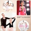 71R8M7HZGoL.jpg 3 Pcs Girls Ballet Wrap Cover up Ballet Top Sweater Cotton Long Sleeve Dance Shrug Dance Leotard for Kids